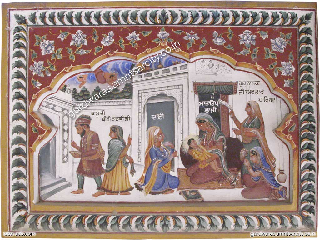 Wall Paintings | Frescoes Paintings at Gurudwara Baba Atal Sahib, Amritsar
